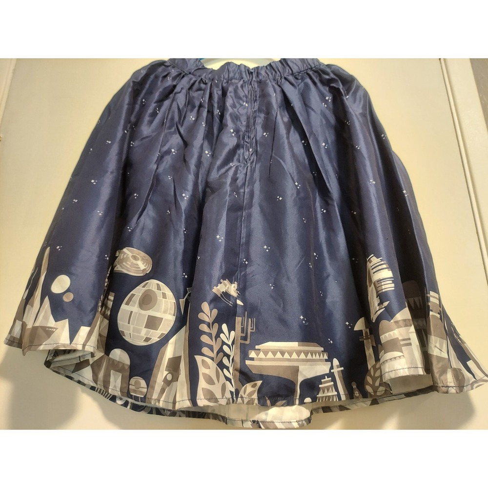 Her Universe Star Wars Disney Parks Border Print Skirt Navy Blue XS New - Picture 4 of 10